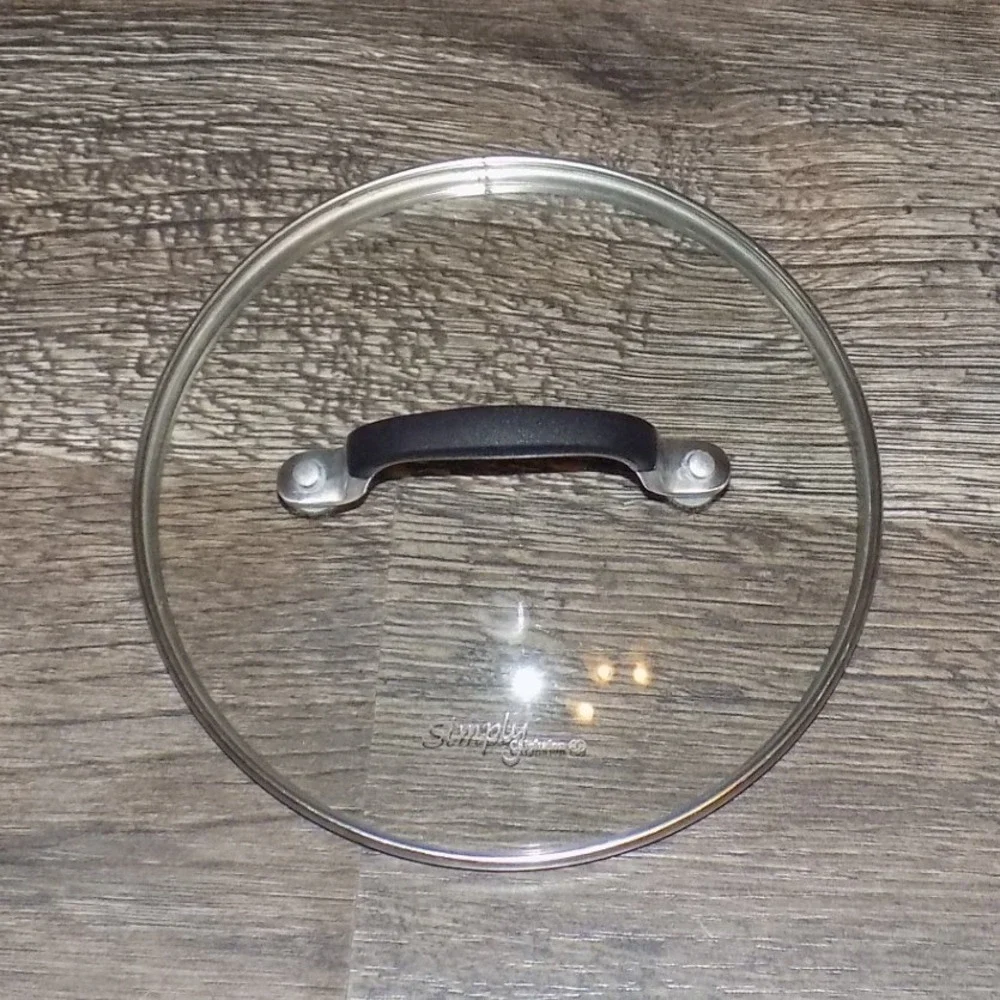 Simply Calphalon Glass Replacement Lid Unisex 7 Inch Clear Excellent Tempered‎